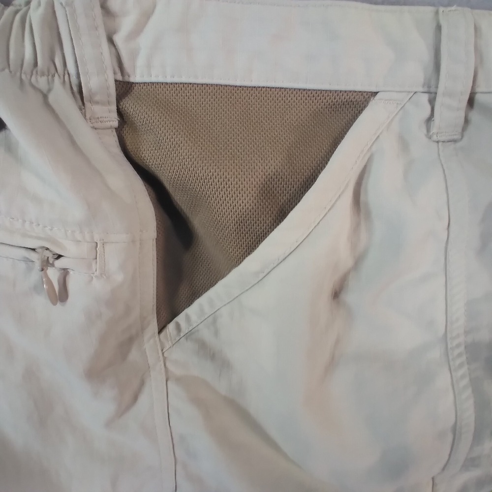 Columbia PFG cargo hiking shorts men's XL extra large tan comfort waist outdoor - Picture 9 of 16